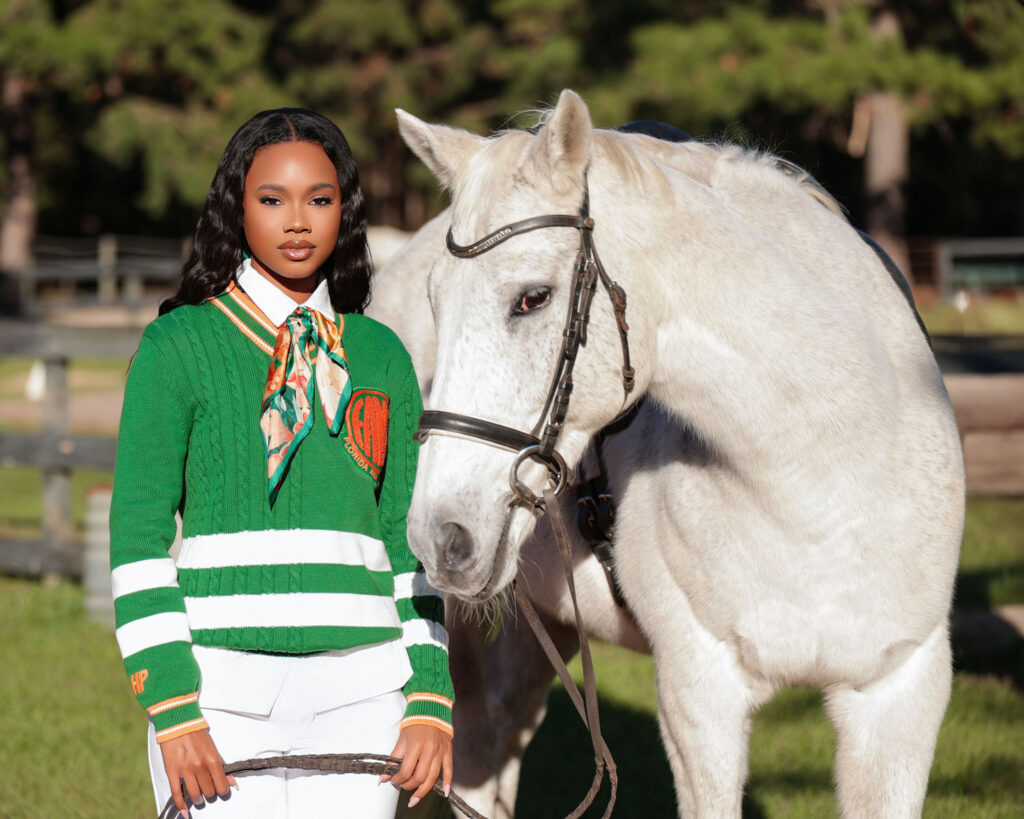 Upon graduation, Florida A&M University’s Nevaeh Palmer plans to pursue a modeling career, a passion that she mastered during her time in the School of Journalism and Graphic Communication.