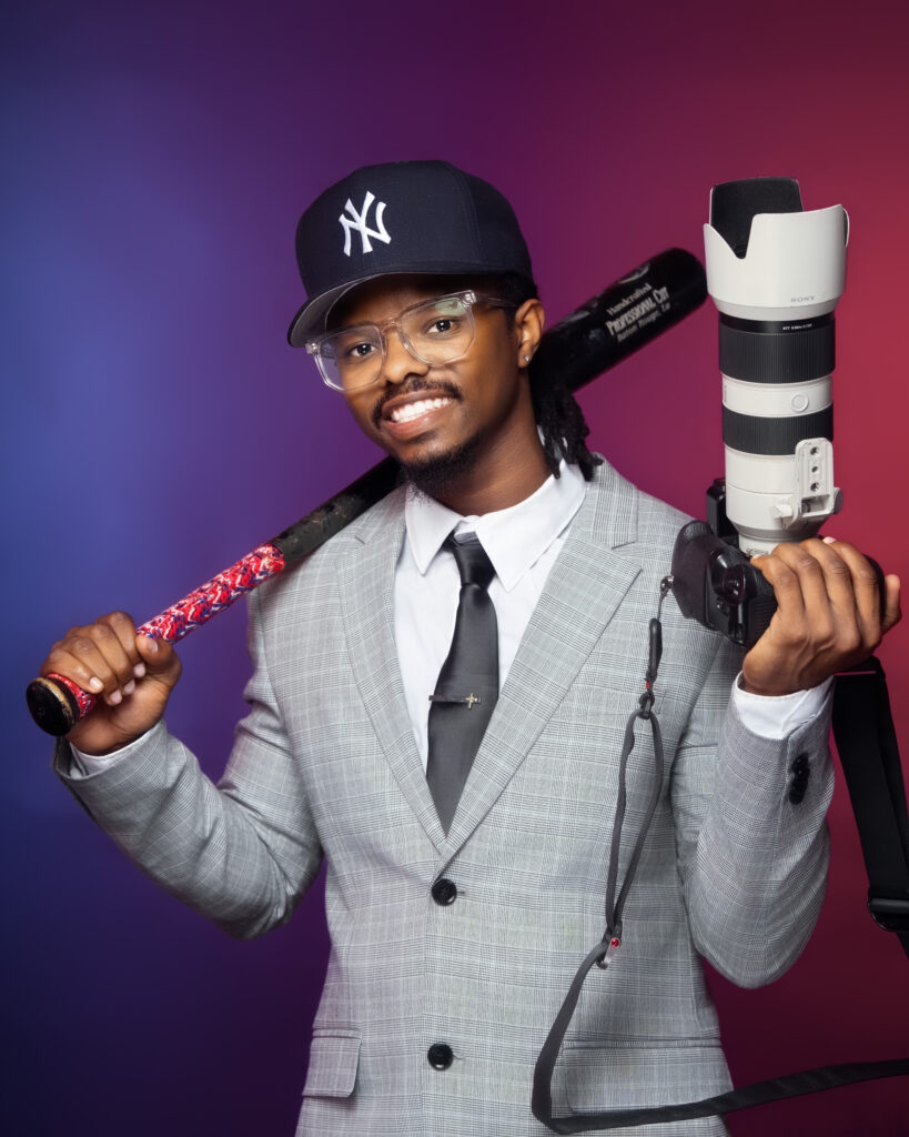 Kyrease Desseau holds his camera, a tool he uses to uplift others and tell meaningful stories. For the FAMU SJGC graphic design graduate, photography is not just a calling, but also a source of hope and an opportunity to showcase the talent of HBCUs.