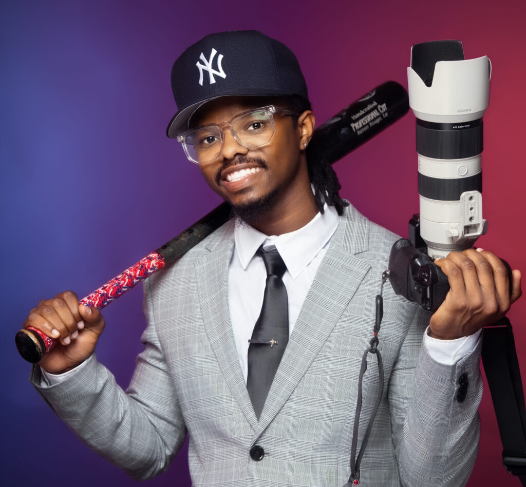 Kyrease Desseau holds his camera, a tool he uses to uplift others and tell meaningful stories. For the FAMU SJGC graphic design graduate, photography is not just a calling, but also a source of hope and an opportunity to showcase the talent of HBCUs.