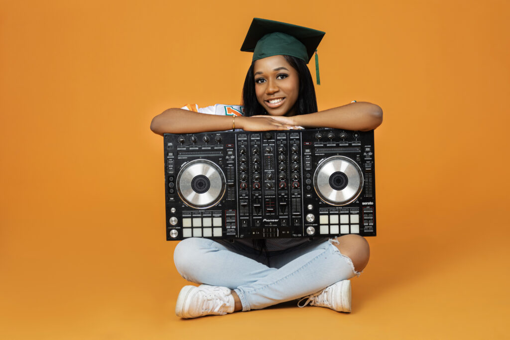 Laila Jade Wilson, a third-generation FAMUan and graduating broadcast journalism major, is ready to use her voice to advocate against injustice. Inspired by the legacy of those who came before her, Wilson’s journalism training, coupled with her stellar career as a popular DJ, is taking her on a journey to become the next successful criminal justice attorney.