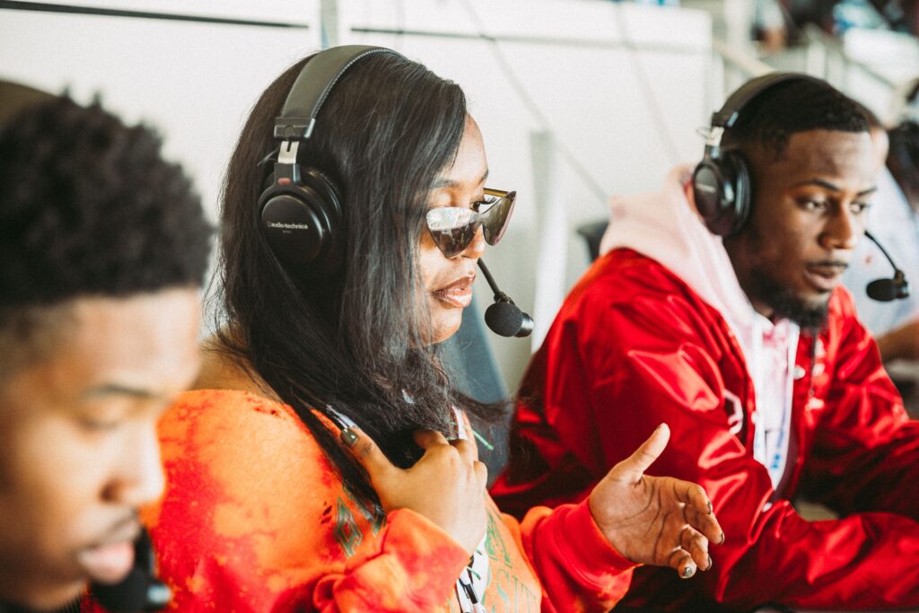 A rising star in sports media since her days as a FAMU SJGC student, Floyd’s resilience has led her to shine and shatter glass ceilings in a male-dominated field. Photo: Christian Whitaker