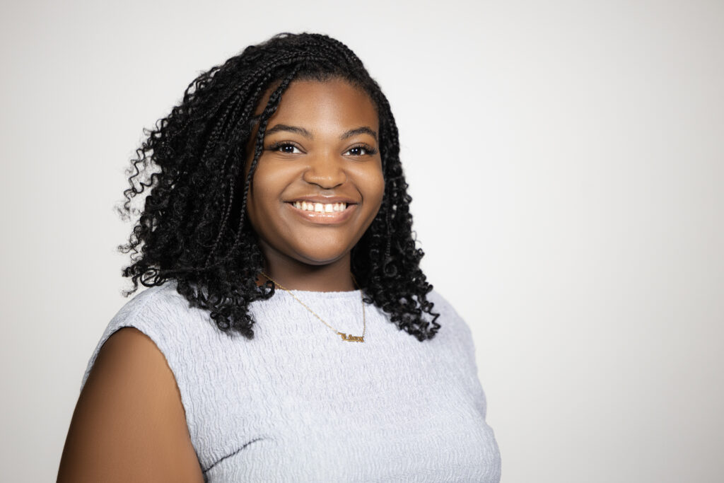 Broadcast student Janelle Sears is emerging as a rising star in political news.