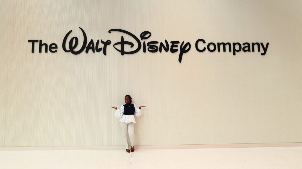 Kennedy Richardson’s Disney experience empowered her dreams and strengthened her network, providing a springboard for new opportunities. Top photo: Courtesy of Kennedy Richardson/Disney. Left photo: Justyn Thomas.