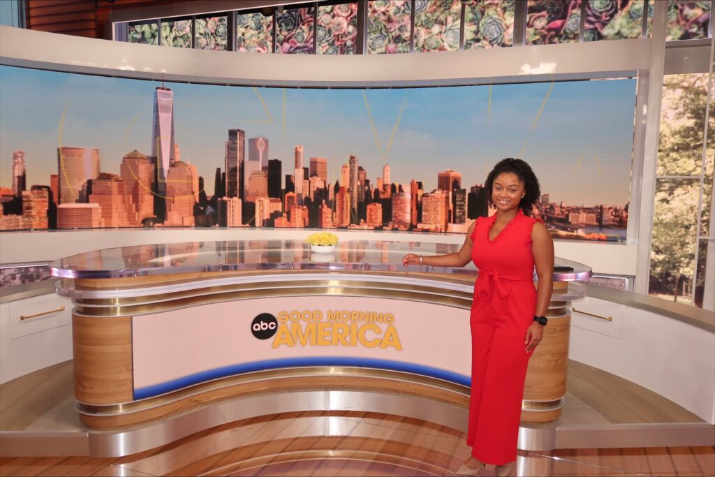 Taylor Adams’ impact as a "GMA3" intern landed her in the spotlight, as she was featured on national television alongside other standout interns from across the country during National Intern Day. Photos courtesy: Taylor Adams/Disney