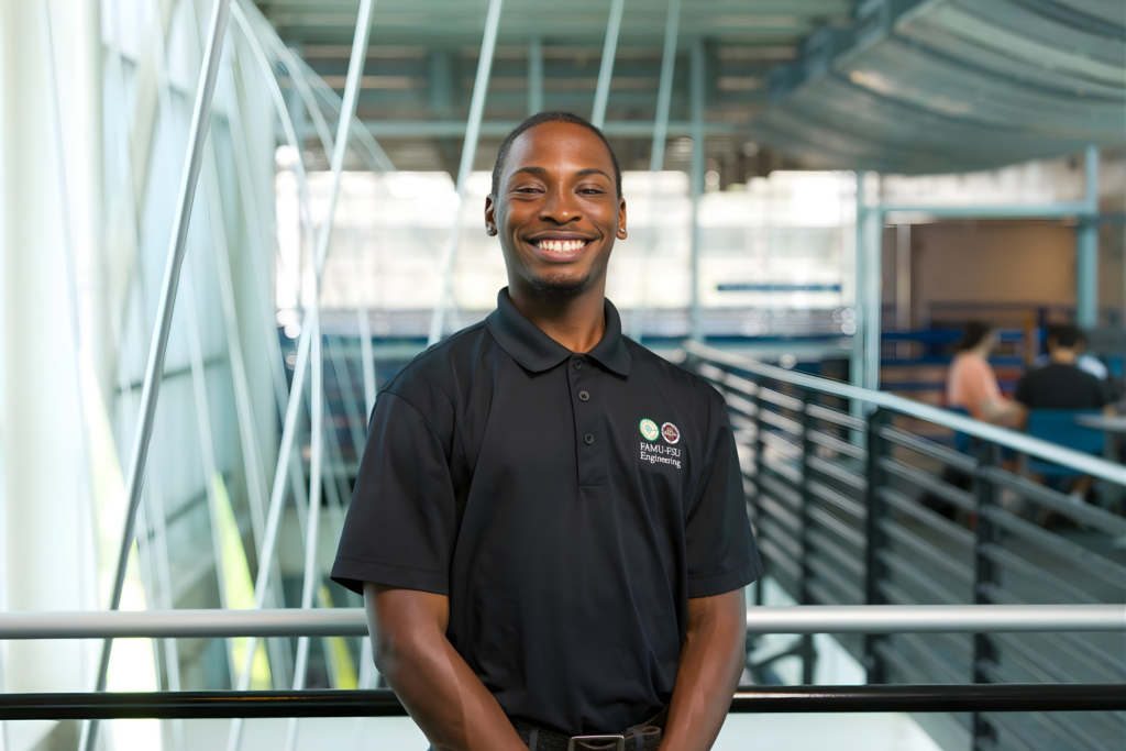 Jonathan Charles celebrates the completion of one of his most recent internships at the FAMU-FSU College of Engineering, allowing him to marry his passion for science storytelling and multimedia content.