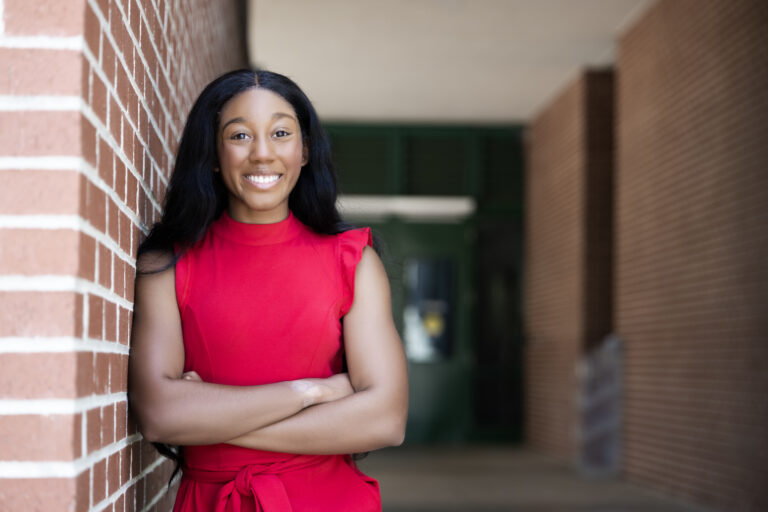 Pictured: Alyssa Cooper is driven to break barriers in sports media and is fueled by a love of baseball and a desire to tell stories from unique perspectives.