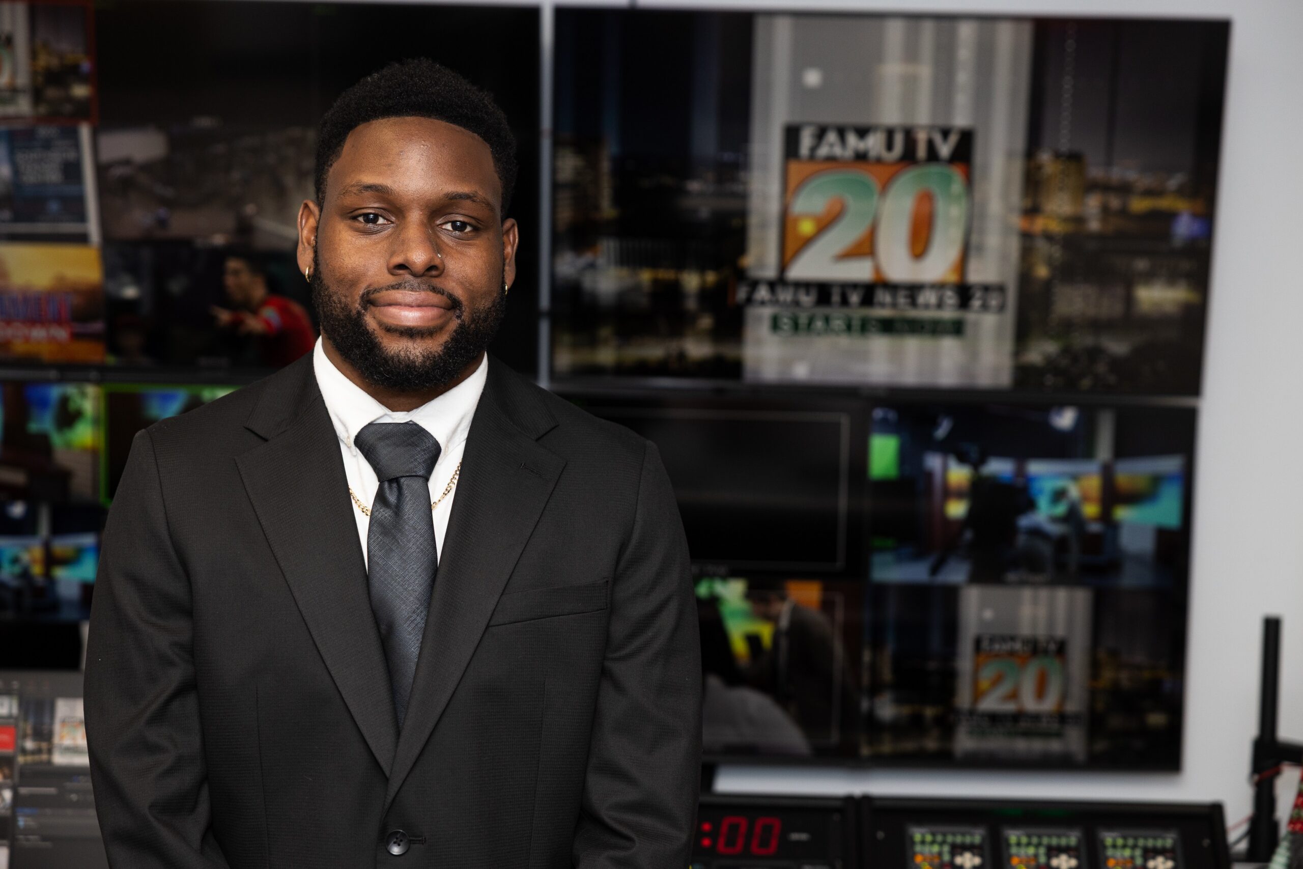 Carnegie is pictured in SJGC's TV production studio.