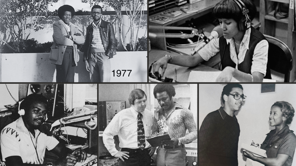 WANM staff pictured in the early years,